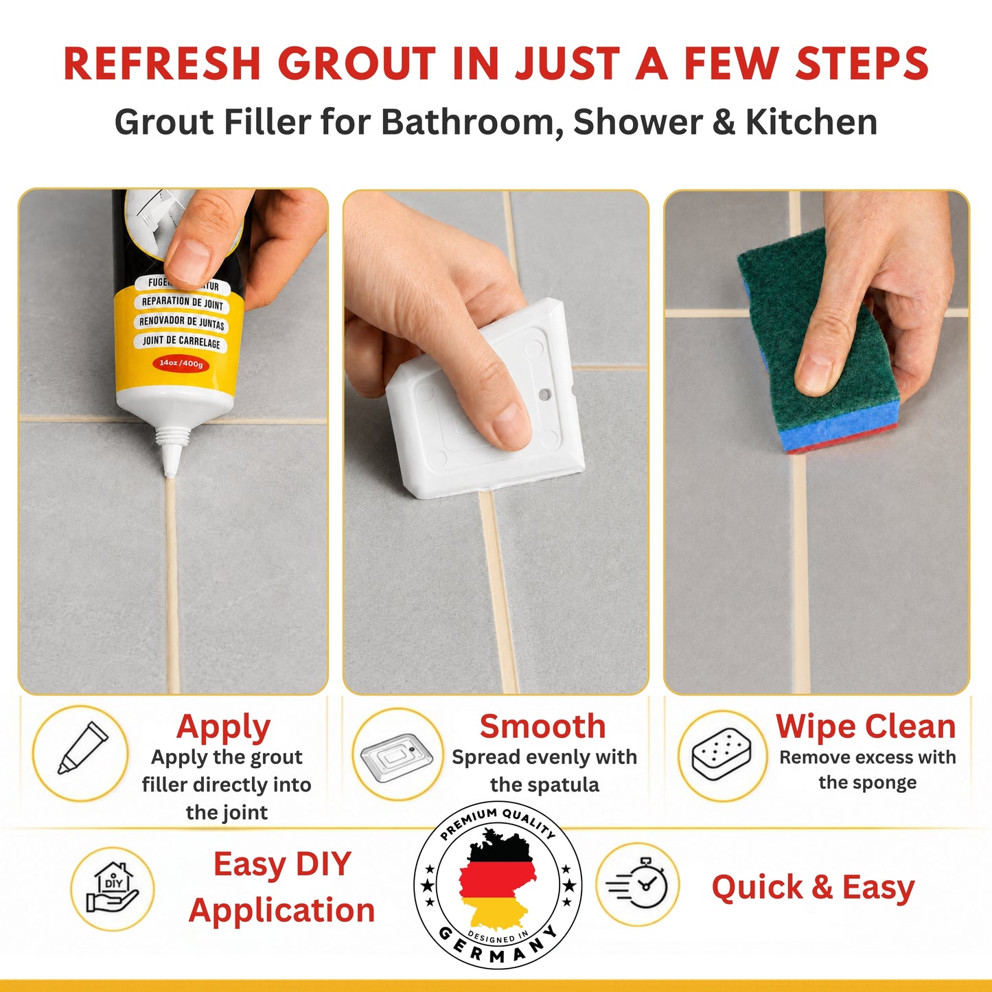 ISPAR Grout Repair Kit 400g – Cream