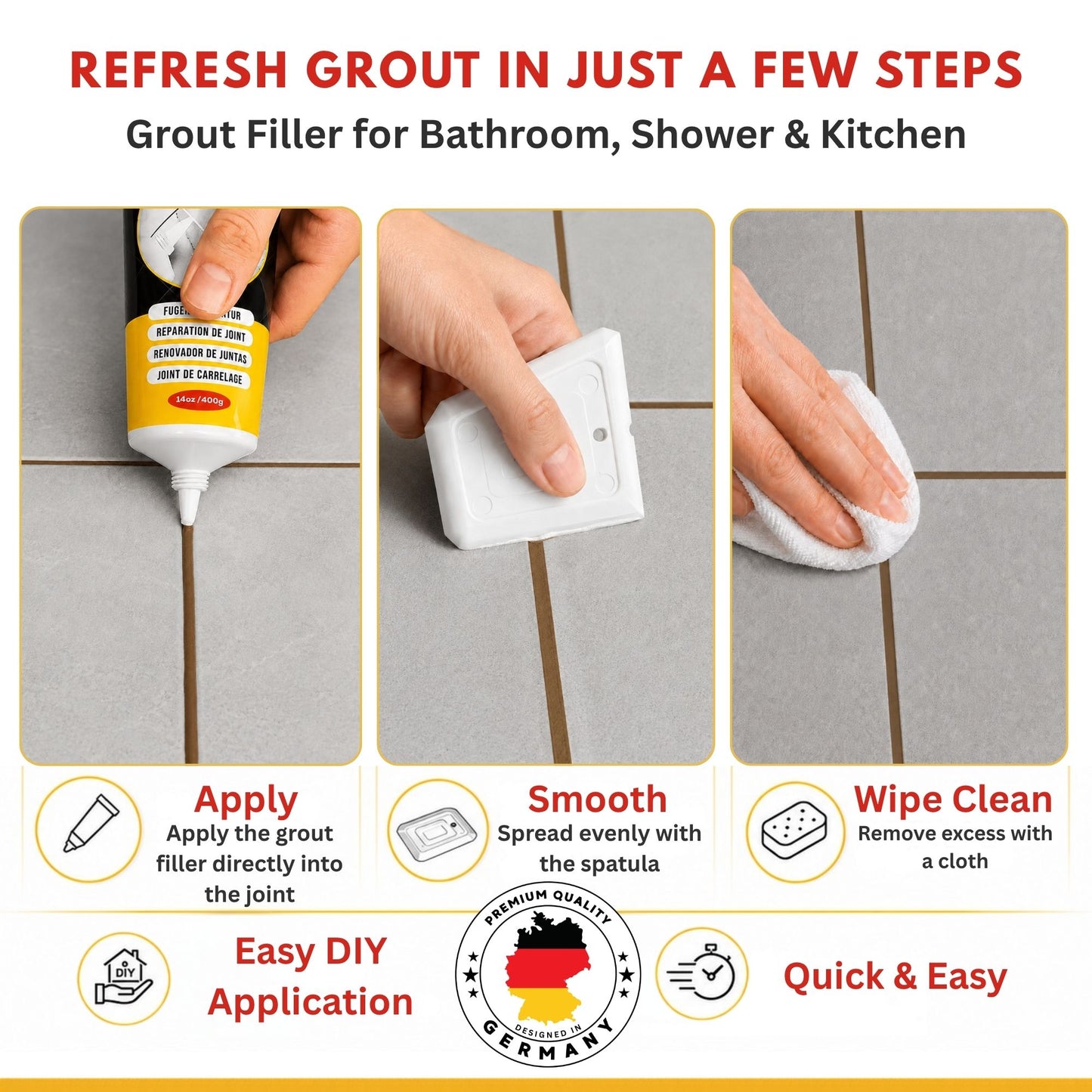 ISPAR Grout Repair Kit 250g – Brown