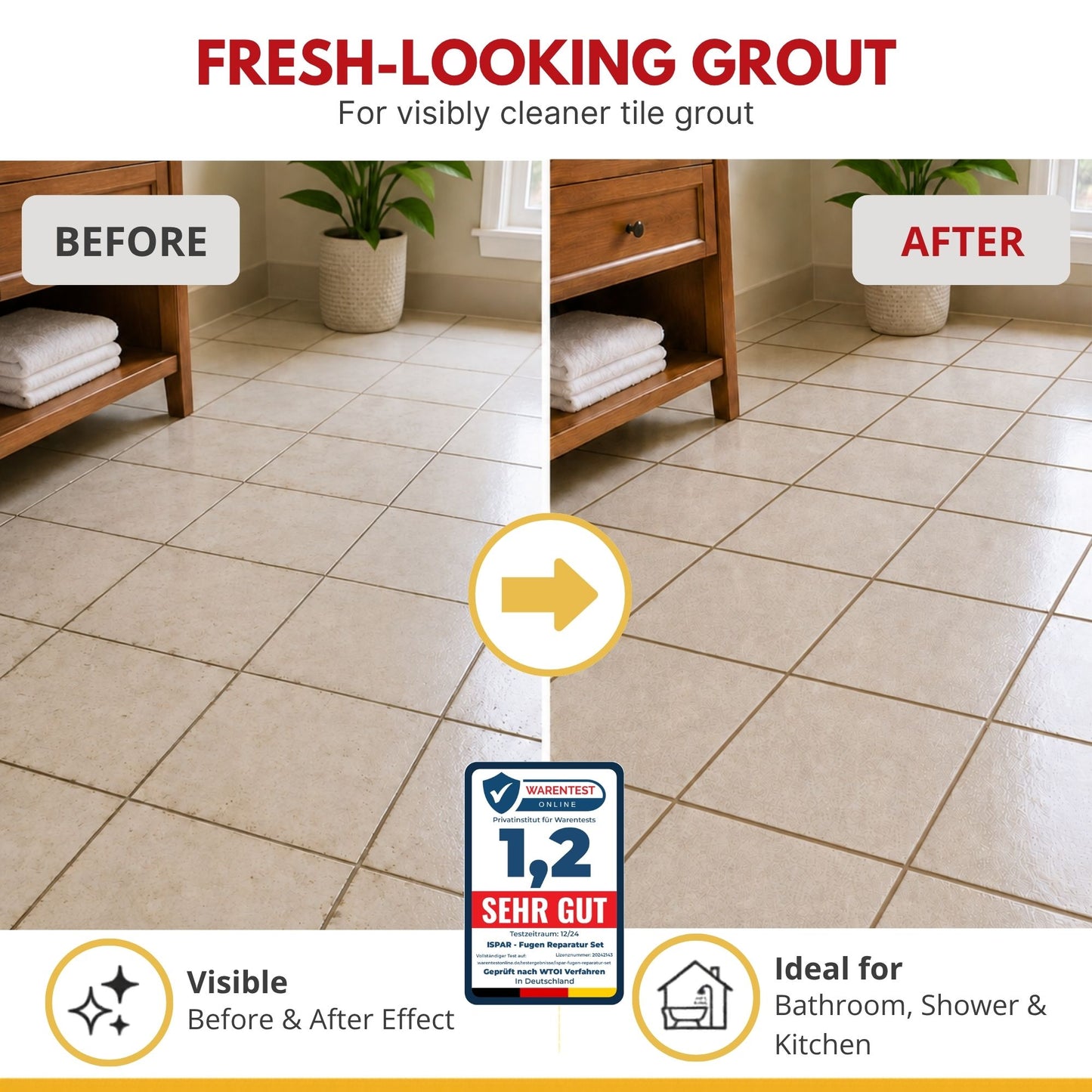 ISPAR Grout Repair Kit 250g – Brown