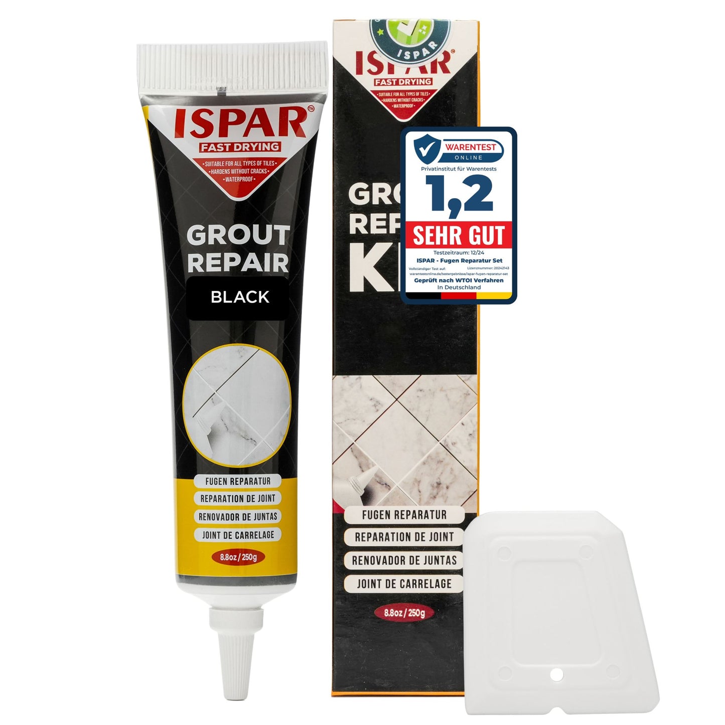 ISPAR Grout Repair Kit 250g – Ready Mixed Tile Grout Filler