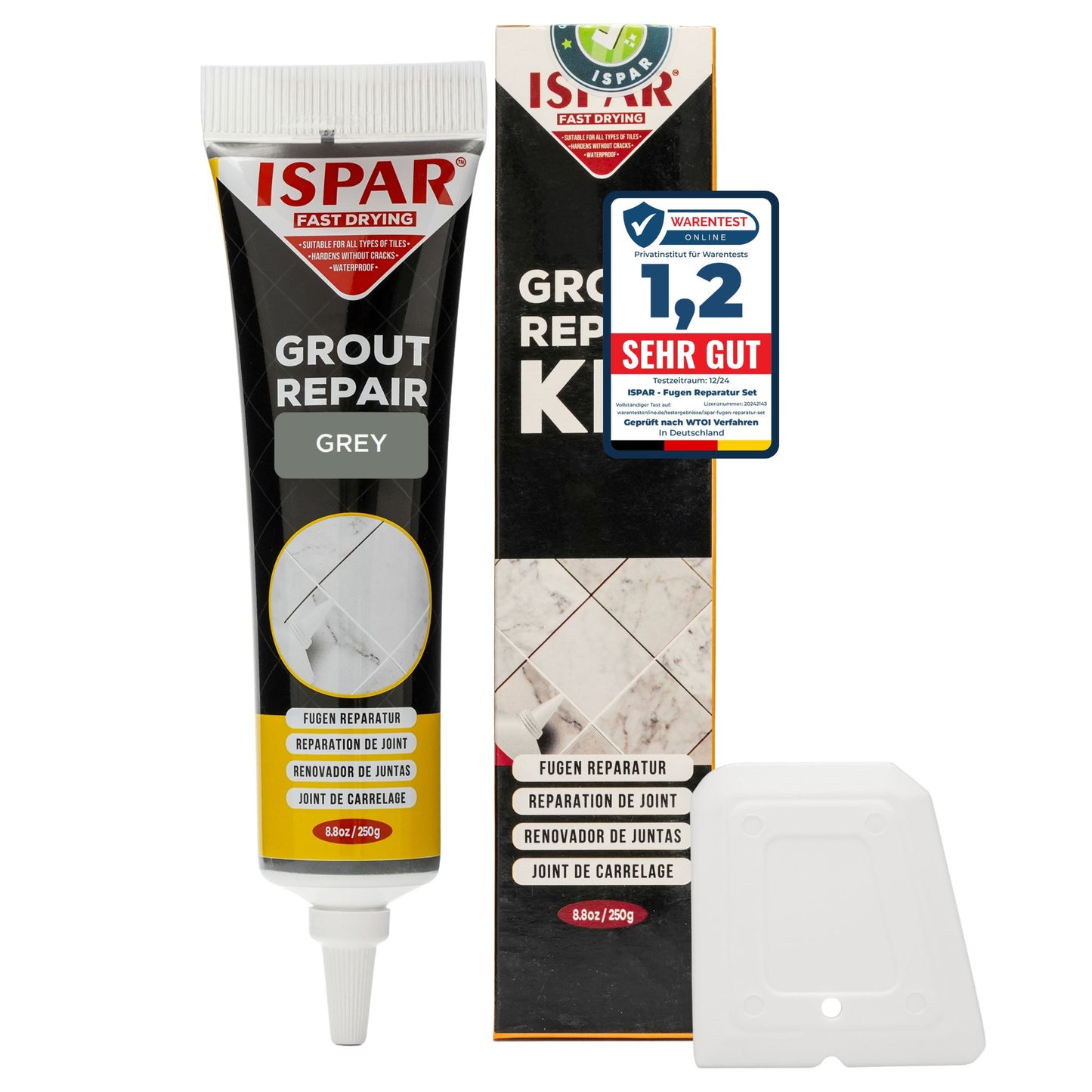 ISPAR Grout Repair Kit 250g – Ready Mixed Tile Grout Filler
