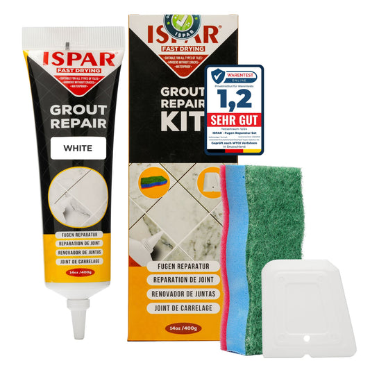 ISPAR Grout Repair Kit 400g – Ready Mixed Tile Grout Filler